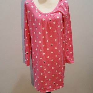 Holiday pajama long sleeve nightshirt